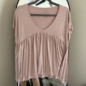 American Eagle Outfitters Soft Pink Blouse